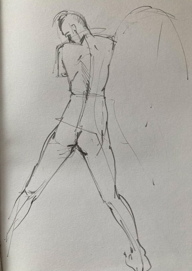 Life drawing sketch